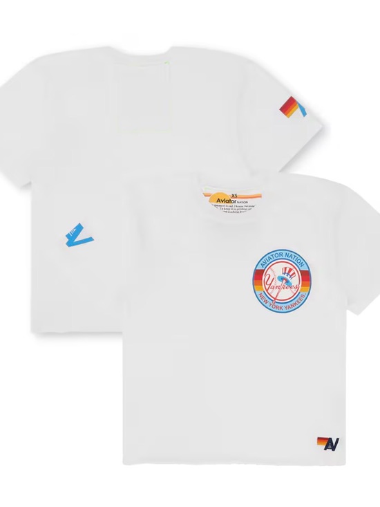 Aviator Nation Tops - Aviator Nation Yankees Cropped Tee